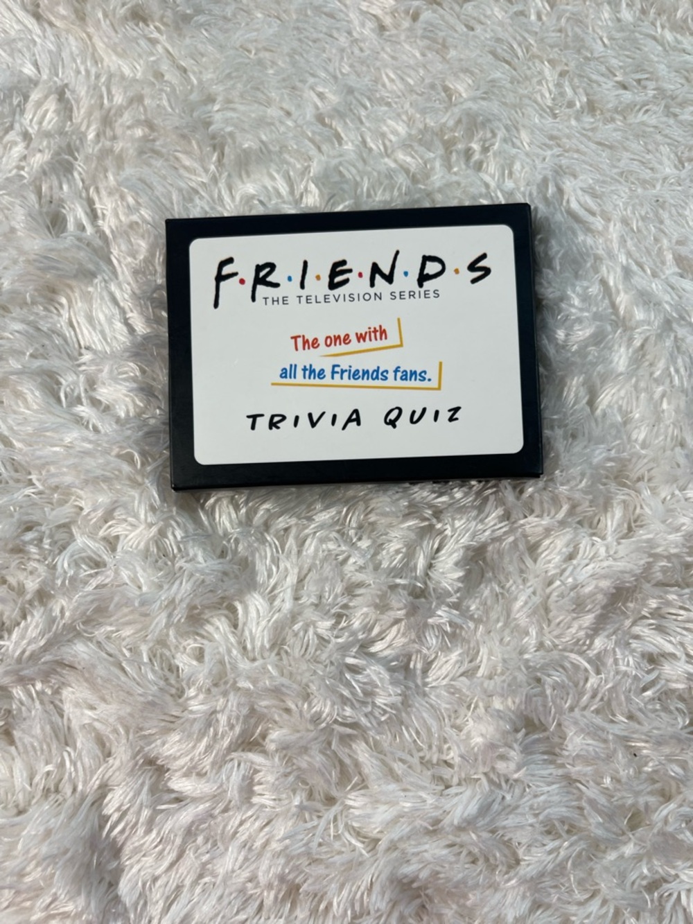 FRIENDS Trivia Quiz Cards - White, Black, Blue, Yellow, Red